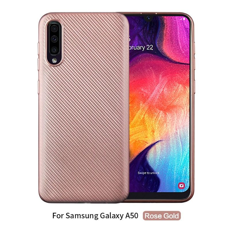 Case Samsung Galaxy A50 Hiilikuitupinnoite