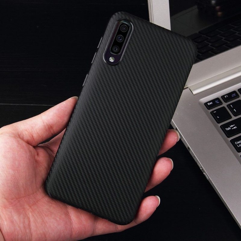 Case Samsung Galaxy A50 Hiilikuitupinnoite