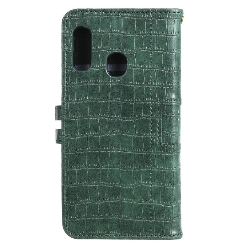 Kotelot Samsung Galaxy A20e Croc Effect -nahkatyyli