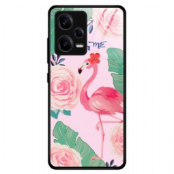 Kuori Poco X5 Pro 5G Flamingo Karkaistu Lasi