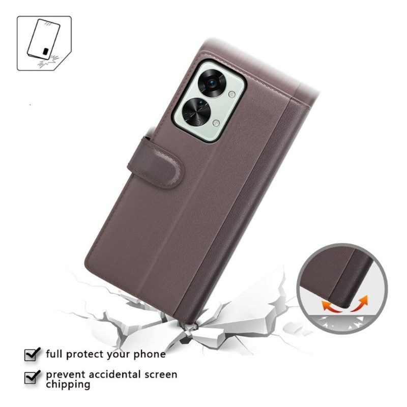 Flip Case OnePlus Nord 2T 5G Hemming Premium Nahka