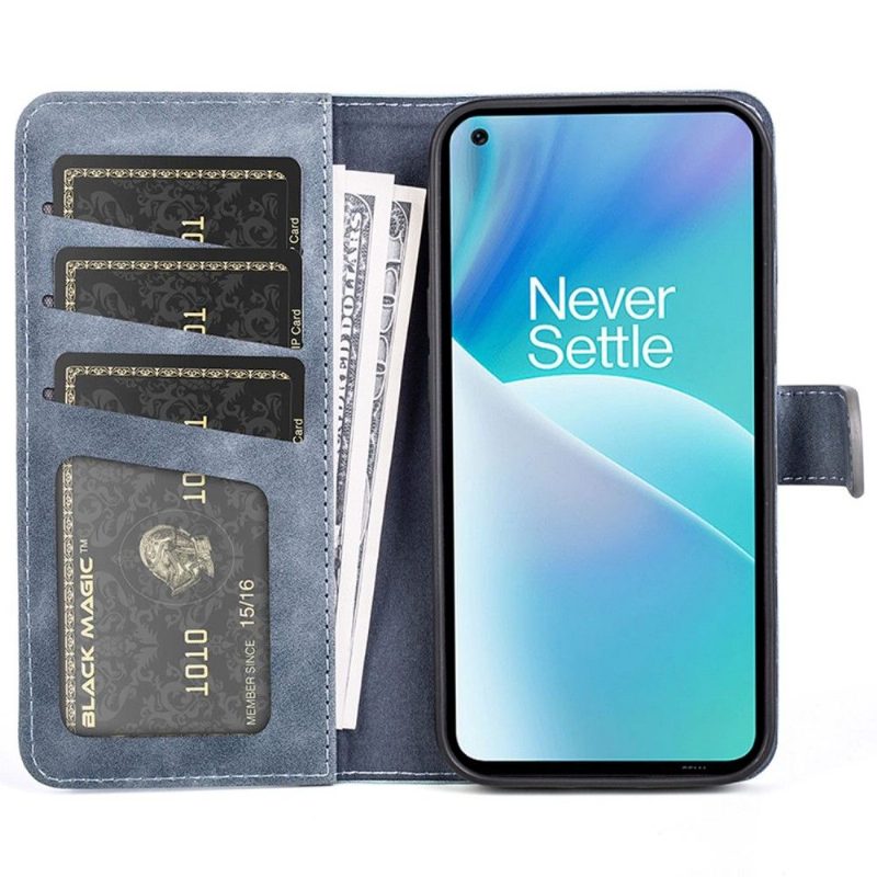 Nahkakotelo OnePlus Nord 2T 5G Kotelot Flip Bicolor Folio-teline