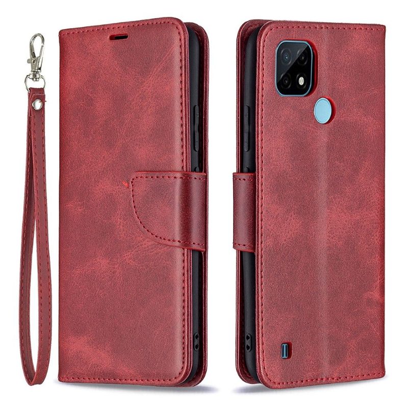 Flip Case Realme C21 Hemming Keinonahkamagneetti