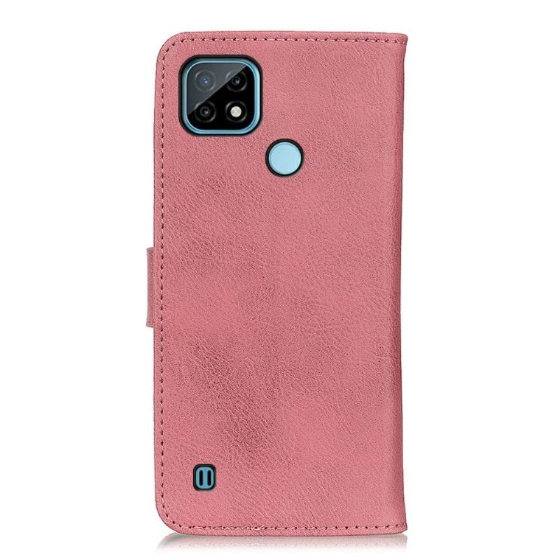 Kotelot Realme C21 Khazneh Leather Effect -korttikotelo