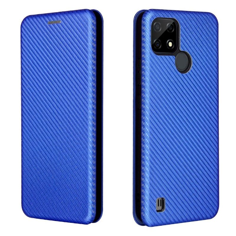 Kotelot Realme C21 Suojakuori Carbon Fiber Leatherette