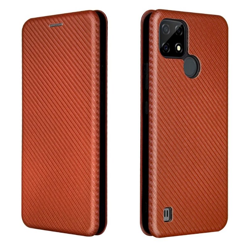 Kotelot Realme C21 Suojakuori Carbon Fiber Leatherette