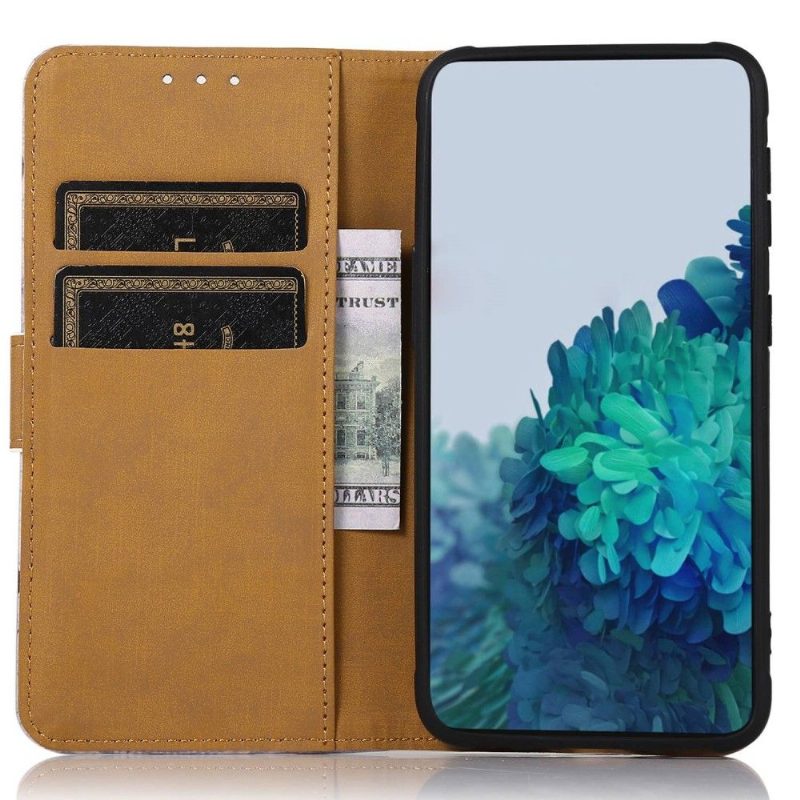 Flip Case OnePlus Nord CE 2 Lite 5G Hemming Kukkapuu