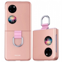 Case Huawei P50 Pocket Skin-touch Renkaalla