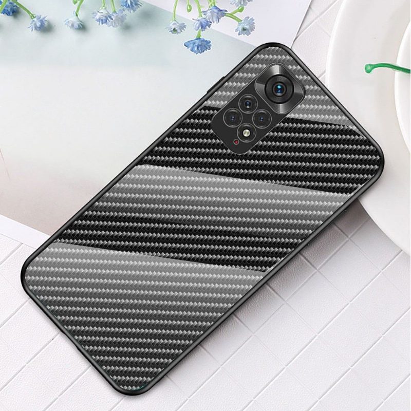 Case Xiaomi Redmi Note 11 / Note 11S Murtumaton Puhelinkuoret Style Carbon Fiber Karkaistu Lasi