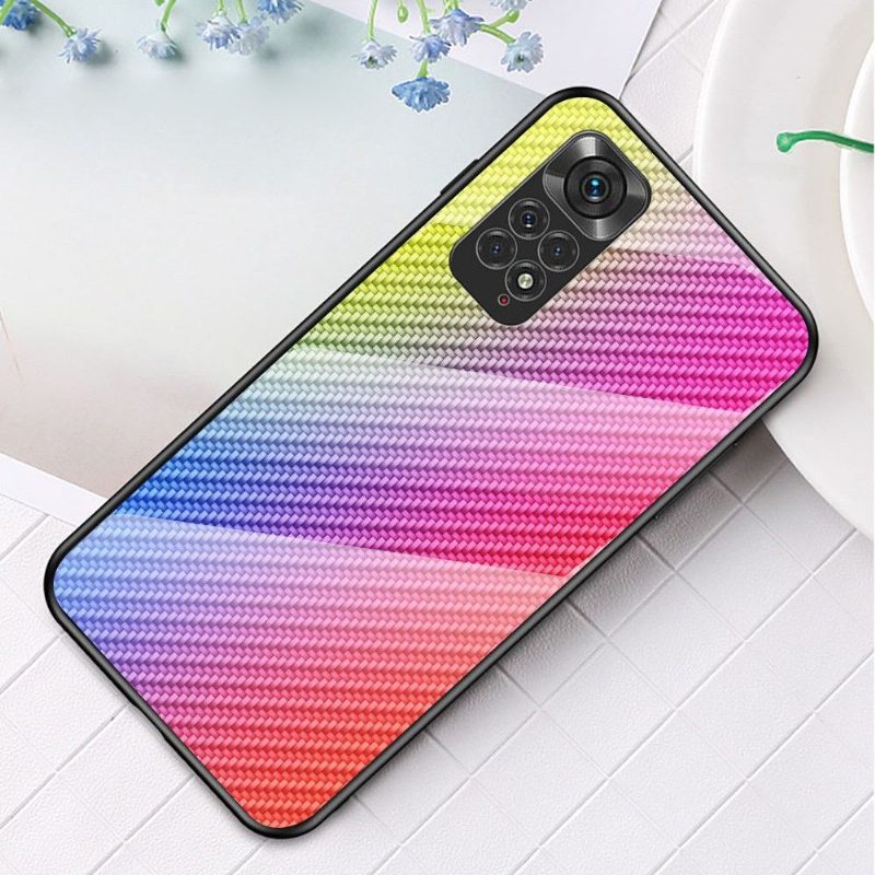 Case Xiaomi Redmi Note 11 / Note 11S Murtumaton Puhelinkuoret Style Carbon Fiber Karkaistu Lasi