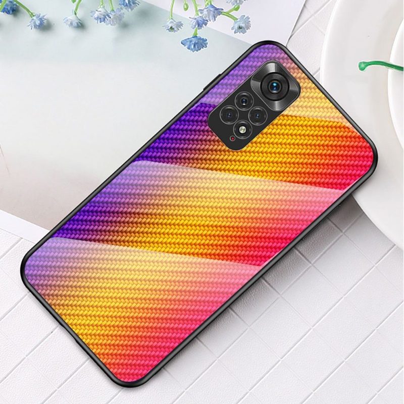 Case Xiaomi Redmi Note 11 / Note 11S Murtumaton Puhelinkuoret Style Carbon Fiber Karkaistu Lasi