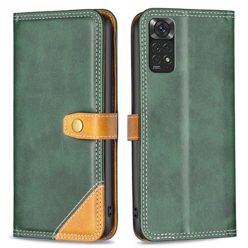 Flip Case Xiaomi Redmi Note 11 / Note 11S Hemming Binfen Series-8 Paljaat Saumat