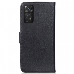 Kotelot Xiaomi Redmi Note 11 / Note 11S Alkuperäinen Khazneh Leather Effect -korttikotelo