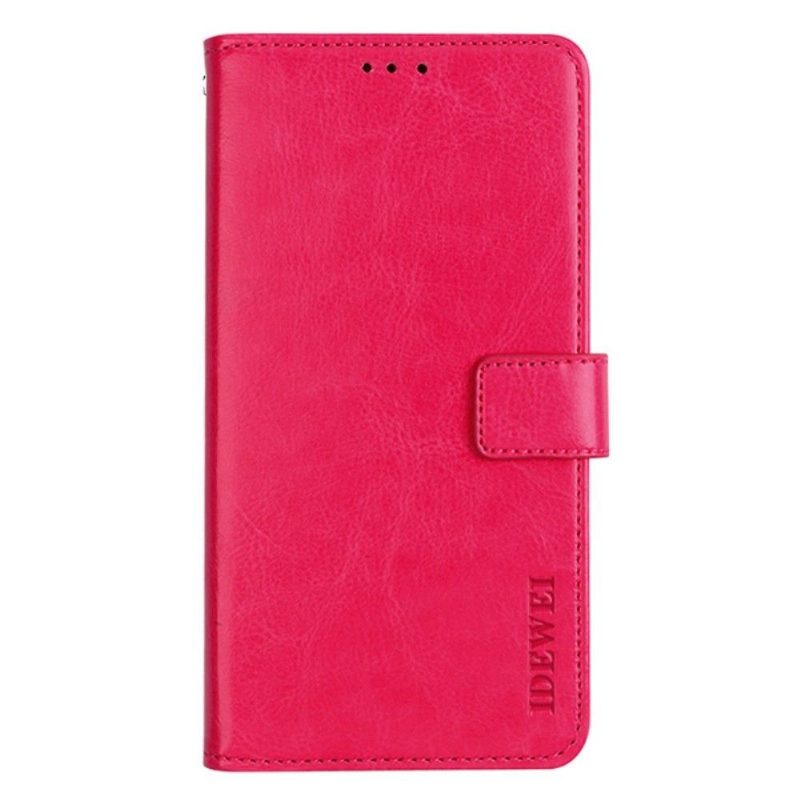 Kotelot Xiaomi Redmi Note 11 / Note 11S Idewei Folio -nahkaefekti