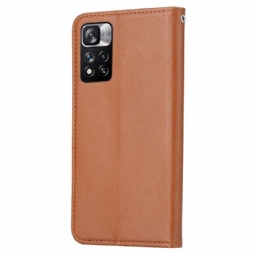 Kotelot Xiaomi Redmi Note 11 / Note 11S Stand Case Nahkaefekti