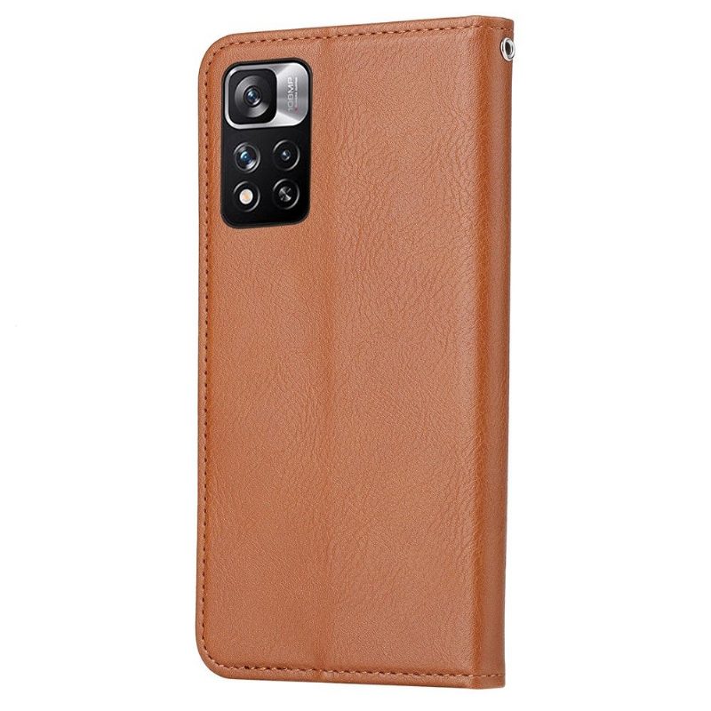 Kotelot Xiaomi Redmi Note 11 / Note 11S Stand Case Nahkaefekti