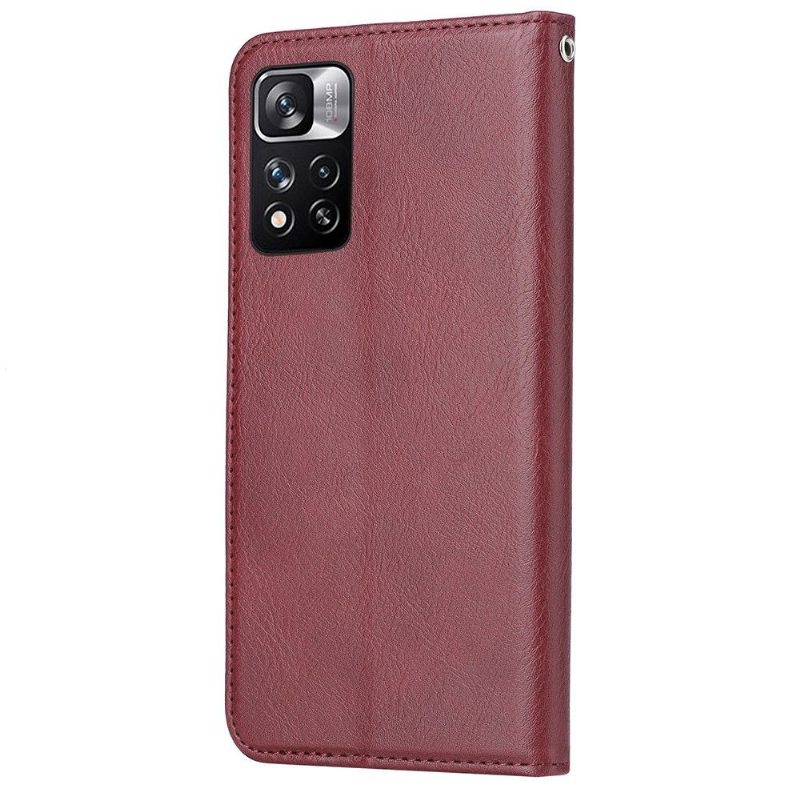 Kotelot Xiaomi Redmi Note 11 / Note 11S Stand Case Nahkaefekti