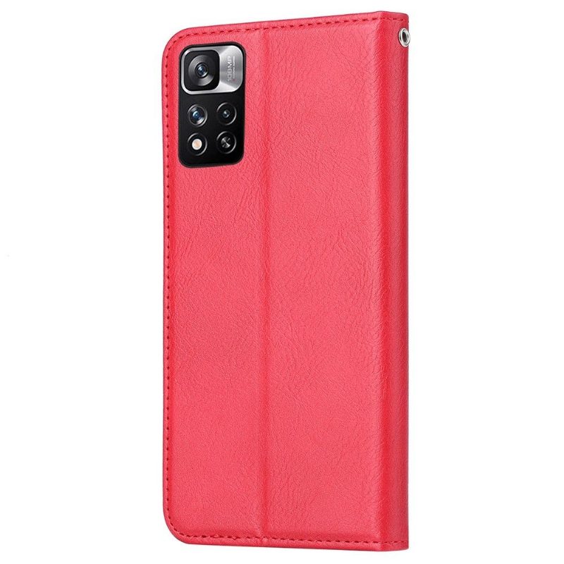 Kotelot Xiaomi Redmi Note 11 / Note 11S Stand Case Nahkaefekti