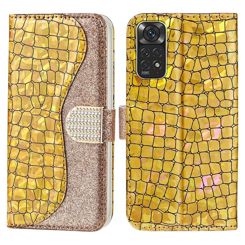 Kotelot Xiaomi Redmi Note 11 / Note 11S Suojakuori Luxury Croco Glitter