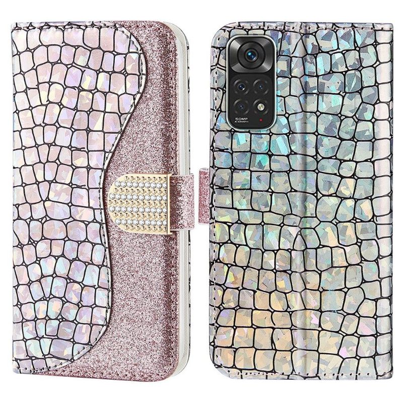 Kotelot Xiaomi Redmi Note 11 / Note 11S Suojakuori Luxury Croco Glitter