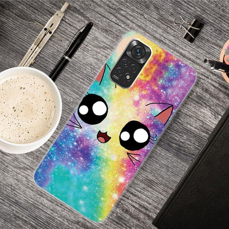 Kuori Xiaomi Redmi Note 11 / Note 11S Hemming Rainbow Cat