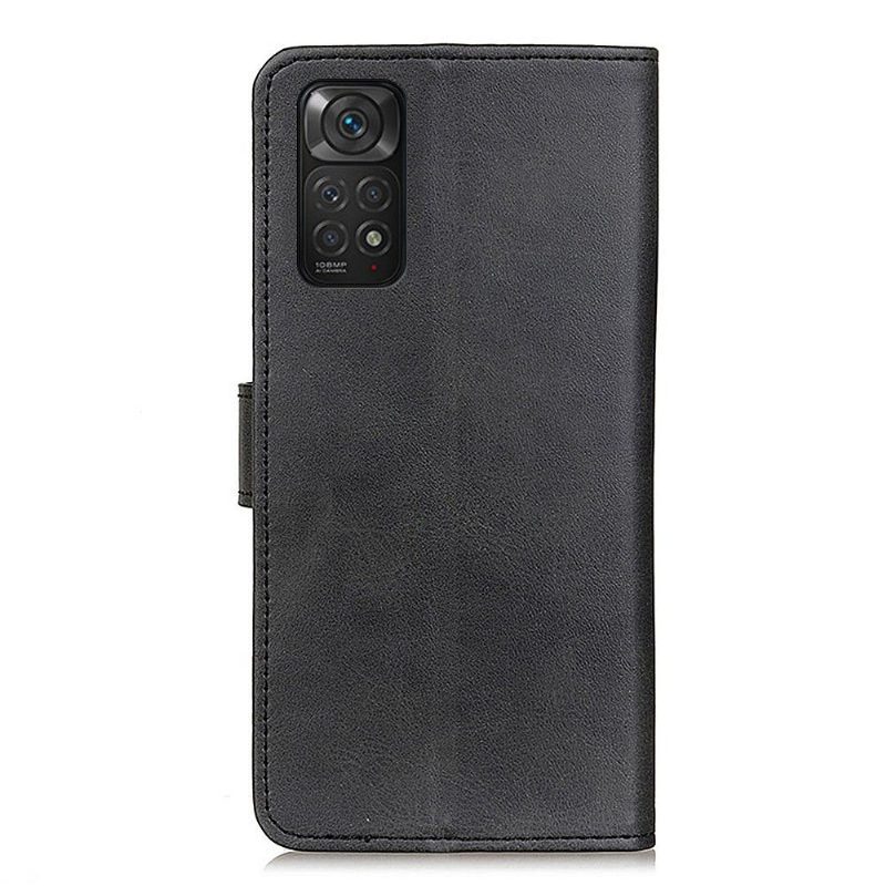 Nahkakotelo Xiaomi Redmi Note 11 / Note 11S Murtumaton Puhelinkuoret Marius Matte Leather Effect