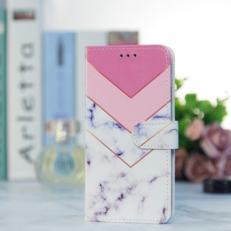 Nahkakotelo Xiaomi Redmi Note 11 / Note 11S Murtumaton Puhelinkuoret Marmorigeometria