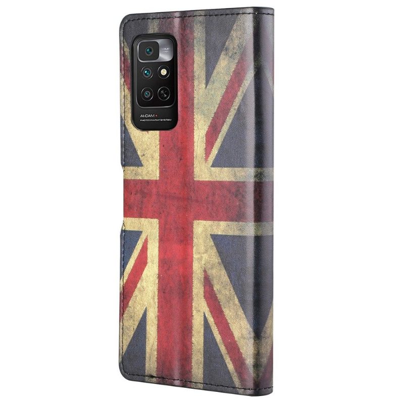 Nahkakotelo Xiaomi Redmi Note 11 / Note 11S Murtumaton Puhelinkuoret Vintage Britannian Lippu