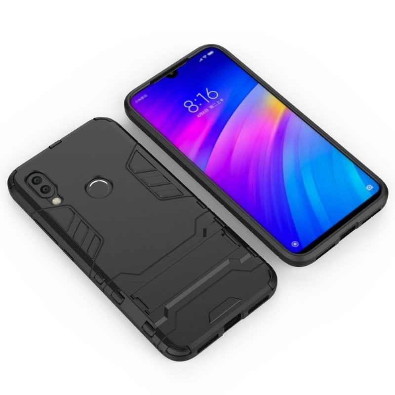 Case Xiaomi Redmi 7 Murtumaton Puhelinkuoret Cool Guard Iskunkestävä Integroidulla Jalustalla