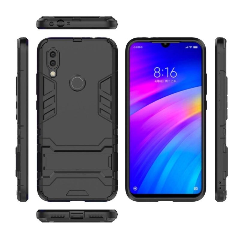 Case Xiaomi Redmi 7 Murtumaton Puhelinkuoret Cool Guard Iskunkestävä Integroidulla Jalustalla