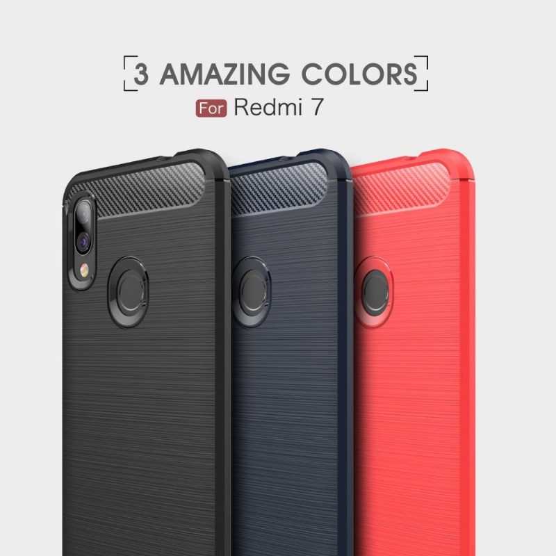 Kuori Xiaomi Redmi 7 Hemming Hiiliharjattu Geeli