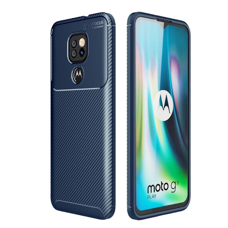 Kuori Motorola Moto G9 Play Hemming Hiilikuituefekti