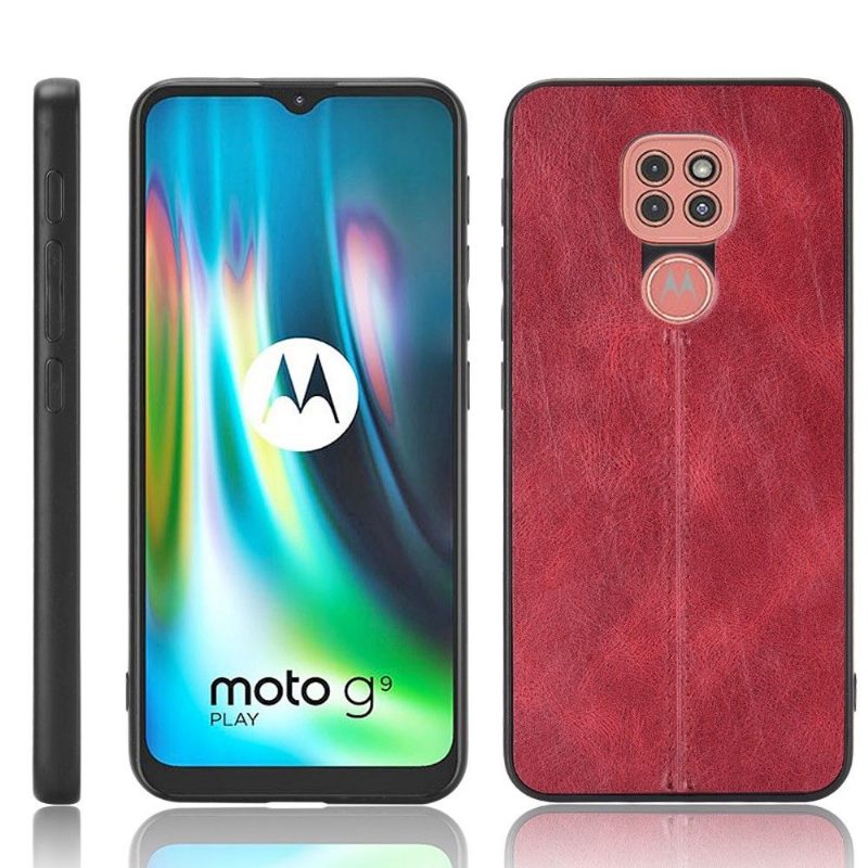 Kuori Motorola Moto G9 Play Nahkaefekti