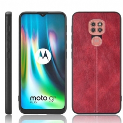 Kuori Motorola Moto G9 Play Nahkaefekti