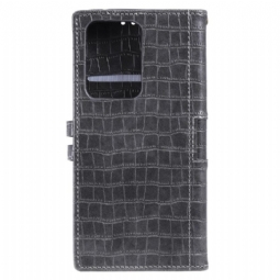 Kotelot Samsung Galaxy S21 Ultra 5G Croc Effect -nahkatyyli