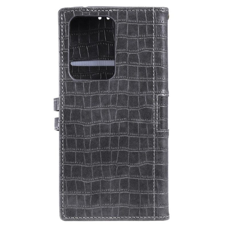 Kotelot Samsung Galaxy S21 Ultra 5G Croc Effect -nahkatyyli