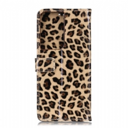 Kotelot Samsung Galaxy S21 Ultra 5G Faux Leather Leopard Style