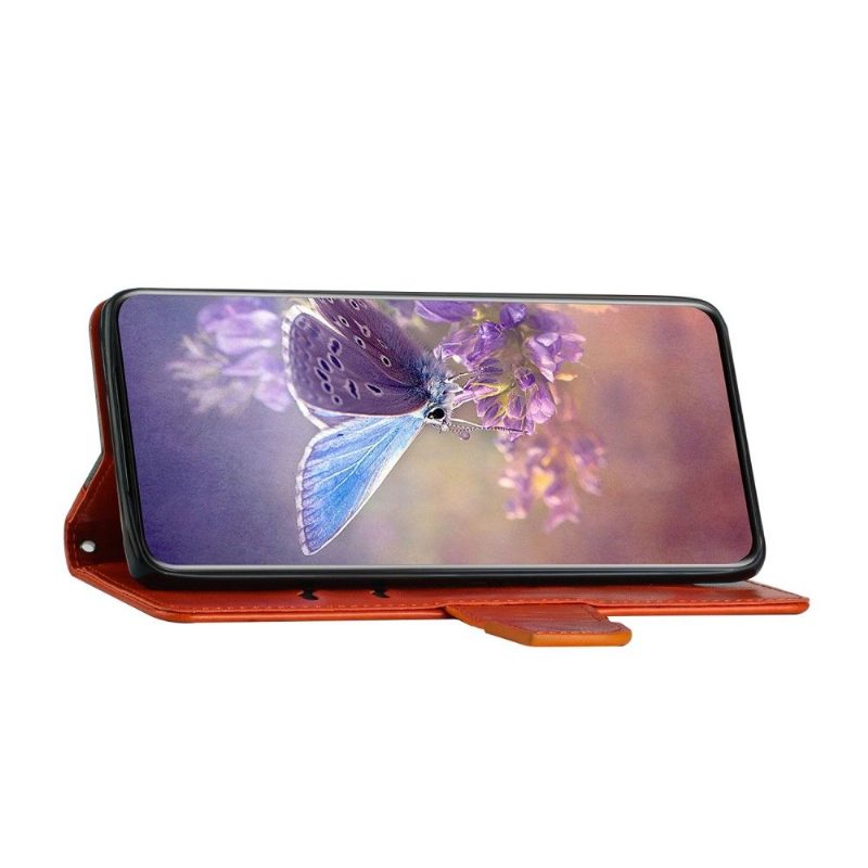 Nahkakuori Samsung Galaxy S21 Ultra 5G Hemming Kotelot Flip Butterfly