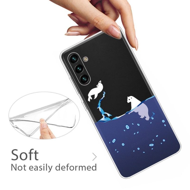 Case Samsung Galaxy A13 5G Murtumaton Puhelinkuoret Hylje Ja Jääkarhu