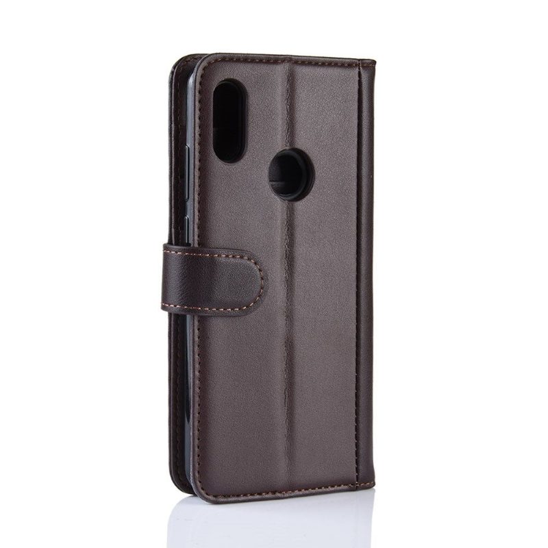 Kuoret Huawei Y6 2019 Suojakuori Premium Leather - Ruskea