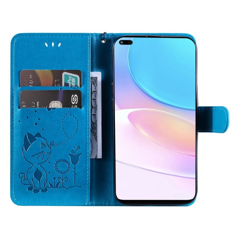 Kotelot Honor 50 Lite / Huawei Nova 8i Illustration Cat