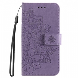 Flip Case Honor Magic 5 Lite Suojaketju Kuori Strappy Mandala