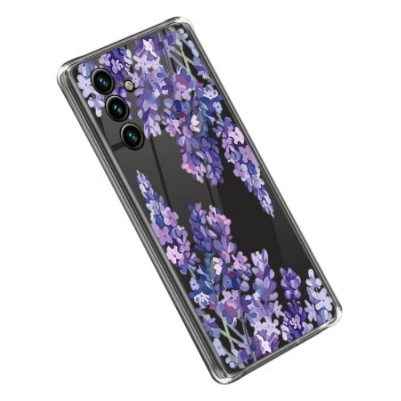 Kuori Samsung Galaxy A14 / A14 5G Saumattomat Violetit Kukat