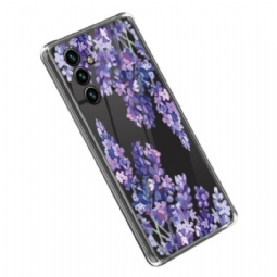 Kuori Samsung Galaxy A14 / A14 5G Saumattomat Violetit Kukat