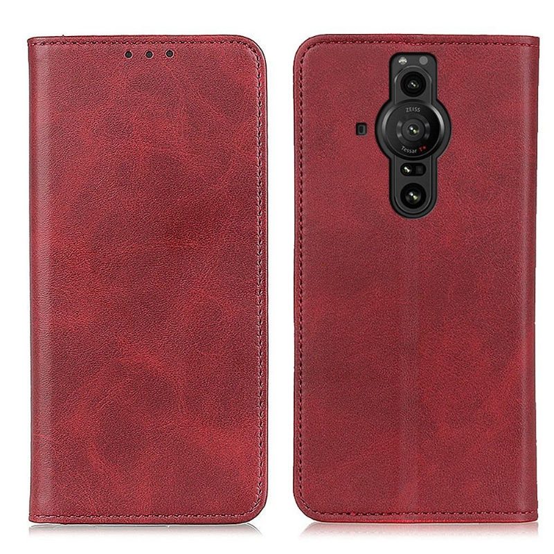 Nahkakotelo Sony Xperia Pro-I Murtumaton Puhelinkuoret Kotelot Flip Simone Flip Aged Faux Leather