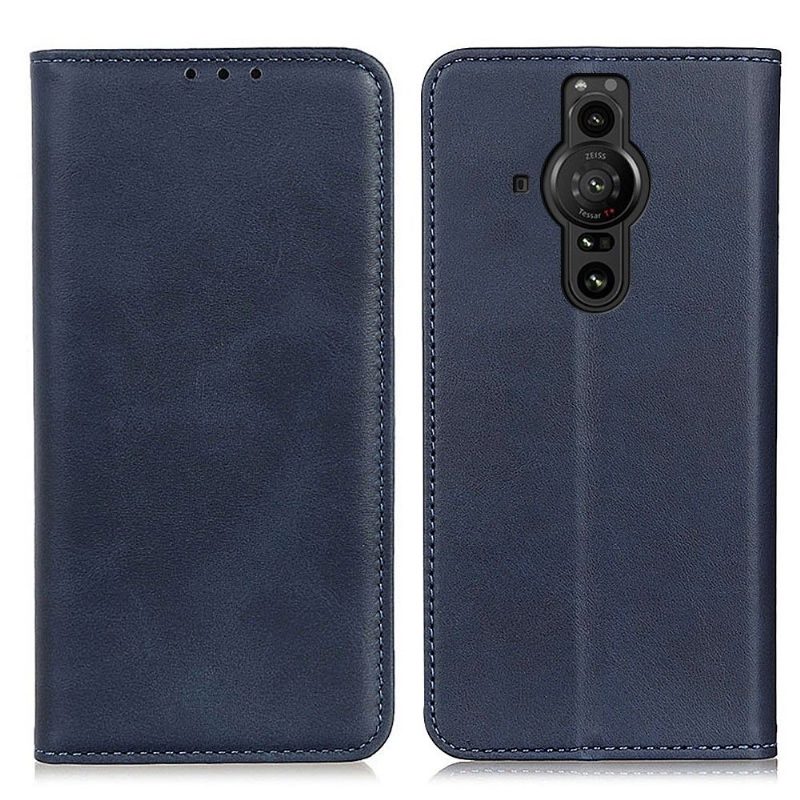 Nahkakotelo Sony Xperia Pro-I Murtumaton Puhelinkuoret Kotelot Flip Simone Flip Aged Faux Leather