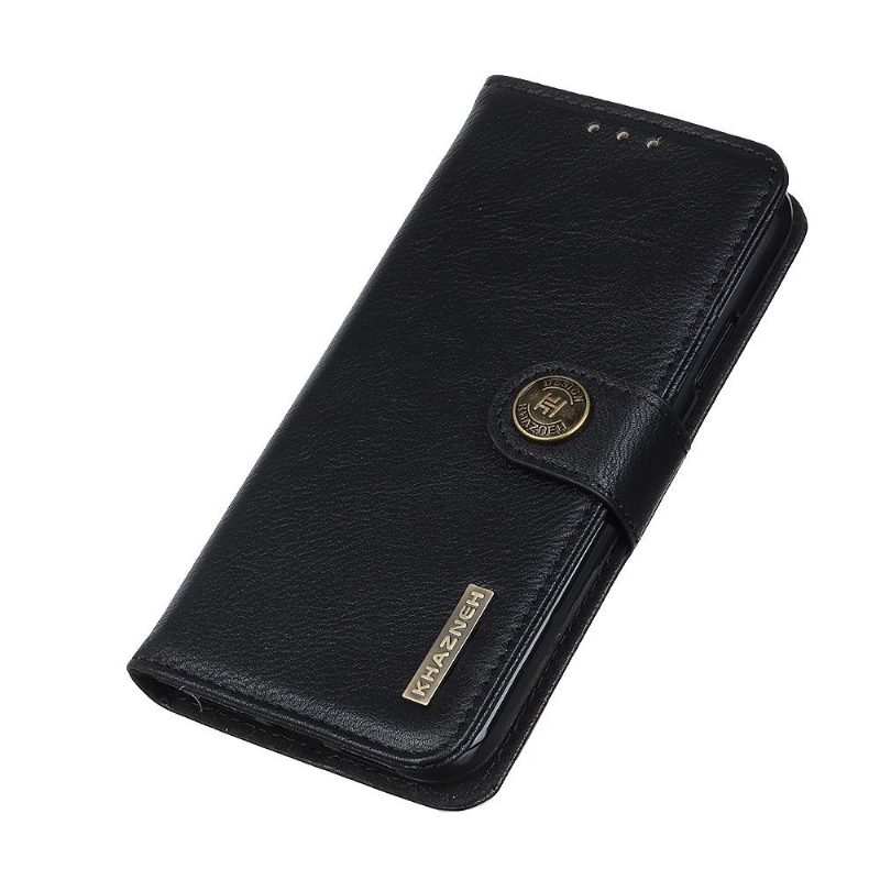 Kotelot Xiaomi Redmi 9 Alkuperäinen Khazneh Leather Effect - Musta