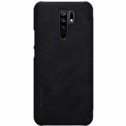 Kotelot Xiaomi Redmi 9 Qin-sarjan Nahkaefekti