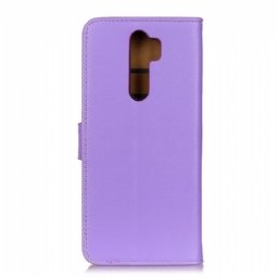 Nahkakuori Xiaomi Redmi 9 Hemming Basic Faux Leather - Violetti