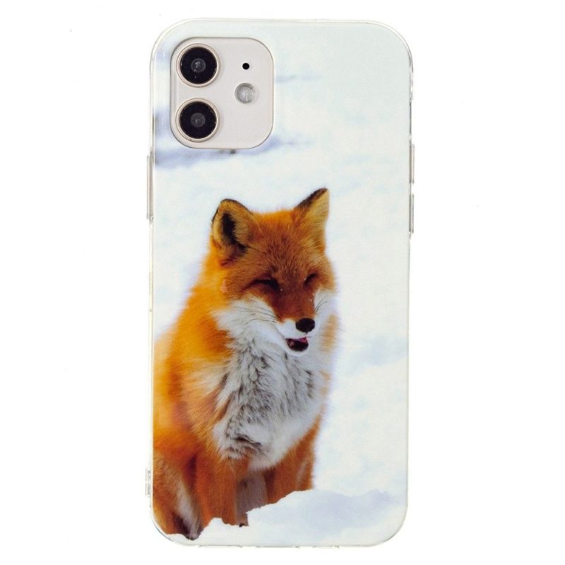 Case iPhone 12 Mini Fluoresoiva Red Fox